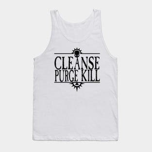 Cleanse Purge Kill Black Tank Top